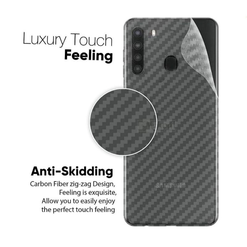 Back Skin Carbon Samsung A21  - Skin Carbon Samsung A21