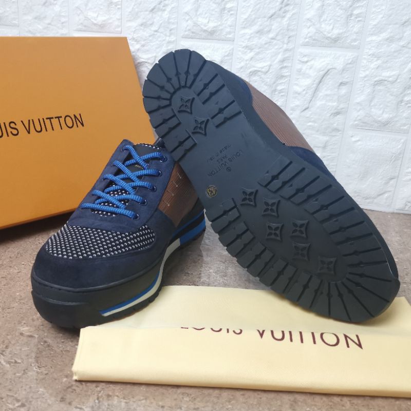 lou is vuitton sneakers sepatu pria mirror quality shoes lv cowok terbaru branded