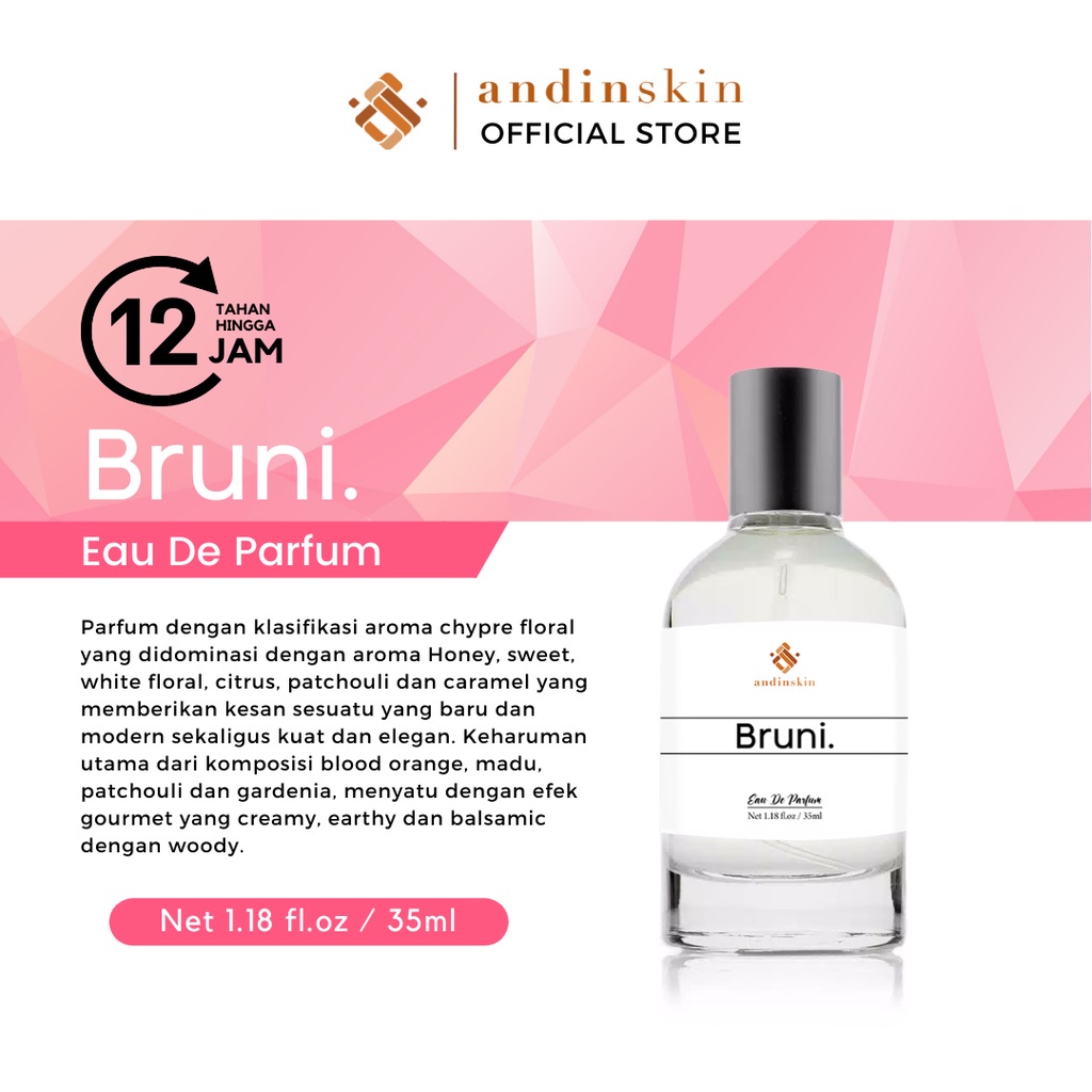 AndinSkin - Bruni Eau De Parfume Wanita Unisex 35 Ml