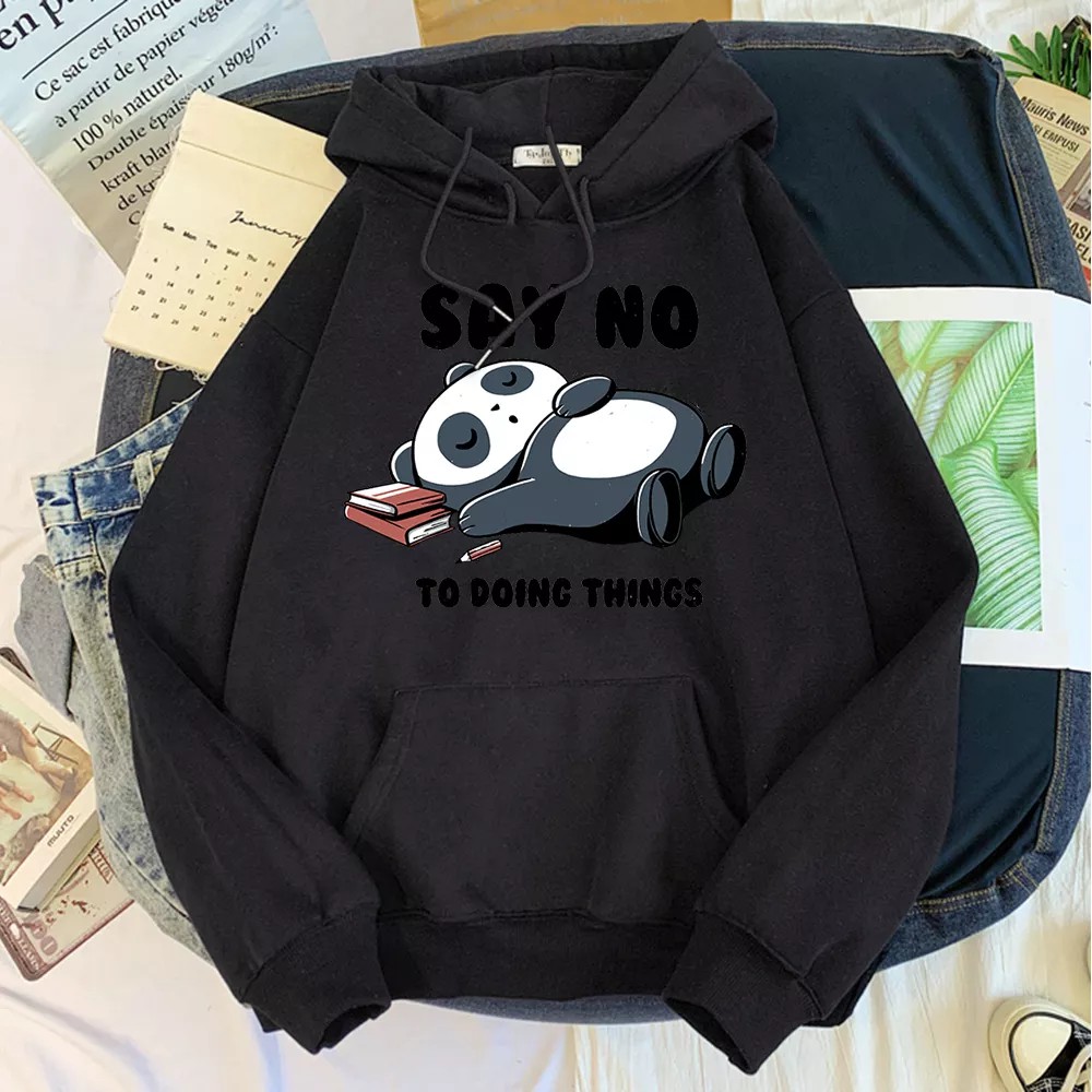 Sweater Panda Wanita Hoodie Boba Oversize Korean Style Murah Original Tebal Jumbo Kekinian