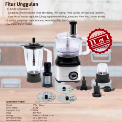 FOOD PROCESSOR  TRITAN VIENTA 11 IN 1
