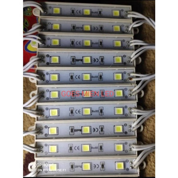 modul 3 led 5054 warna putih per 20 biji