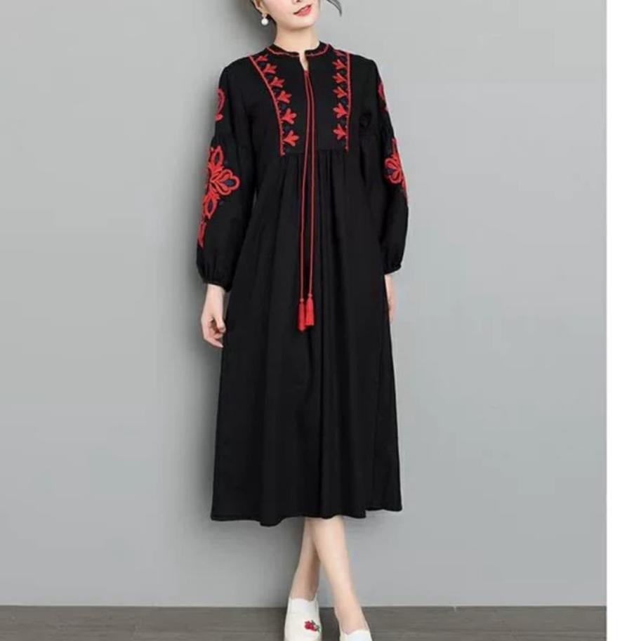 Model baru - IMPORT gamis aaliyah boho style dress maxi * 83380 PAKAIAN WANITA GROSIR three m threem 3m 3ms TM