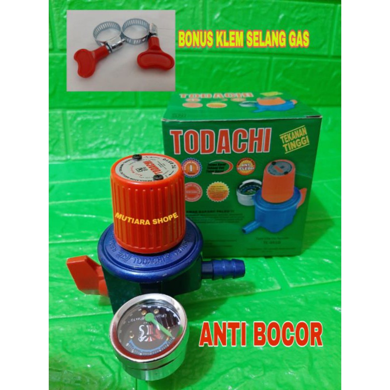 Regulator gas Todachi tekanan tinggi Anti bocor