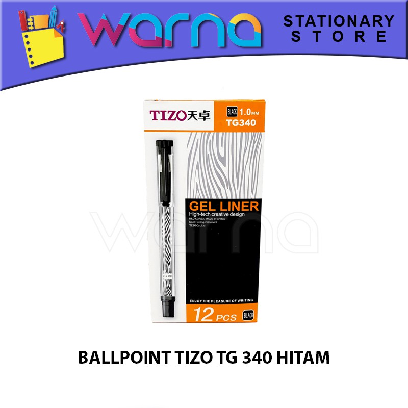 

PEN PULPEN BOLPEN BALLPOINT TIZO TG 340 HITAM