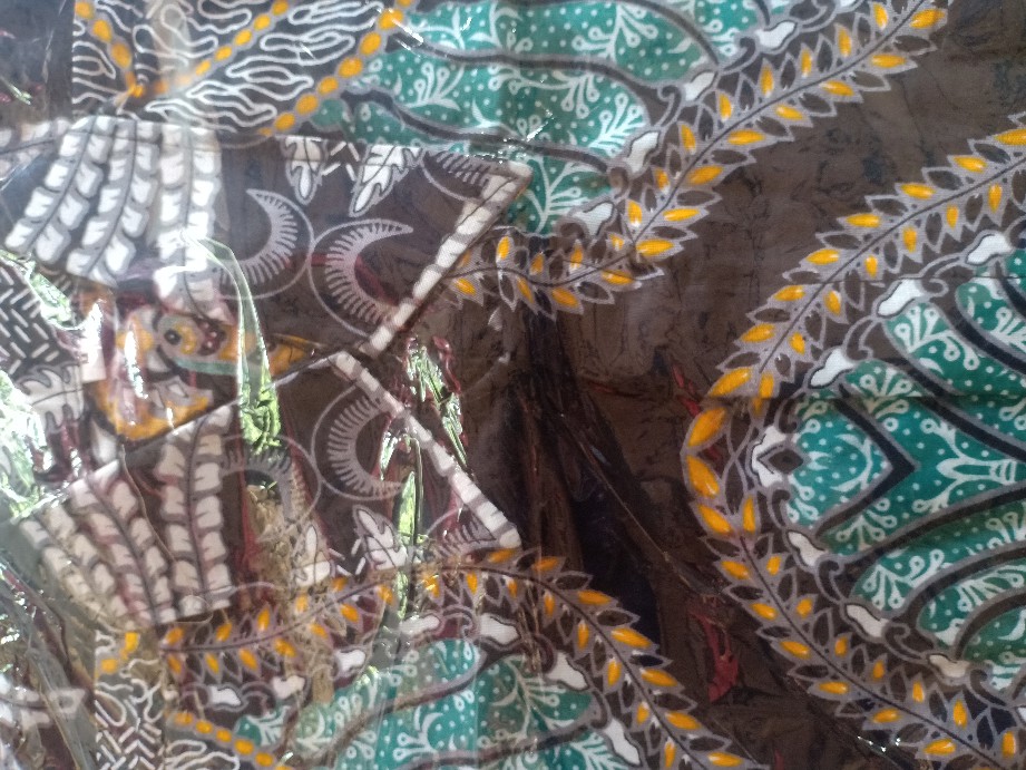 Termurah Batik Pria Asj Sa Hrb026 Kenongo Kemeja Tosca Pendek Pekalongan Padi M L Xl Sogan Tulis ::