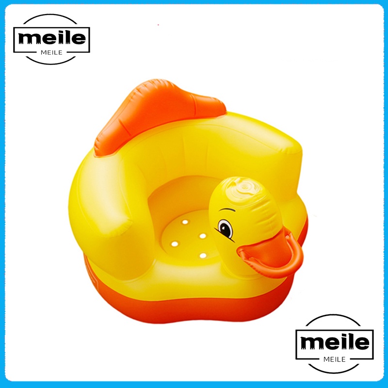 stroberi pola Sofa Tiup Kursi Pompa Musik /Tempat Duduk   Infant Seat Makan Bayi termurah musik bahan pvc anak karakter sofa angin portable bebek