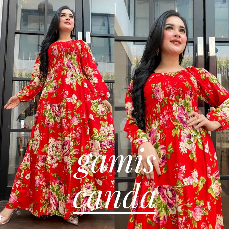 GAMIS LONGDRESS CANDA MAWAR