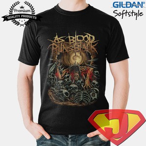 Kaos Band Metal Pria /  Original Gildan - As Blood Runs Black