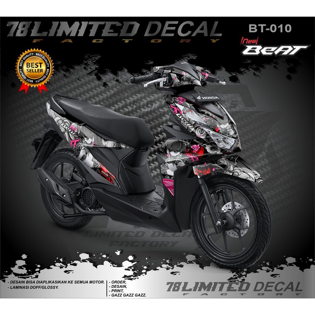Stiker Decal Honda New Beat 2020-2022 Beat Street /Street -stiker honda beat new Beat