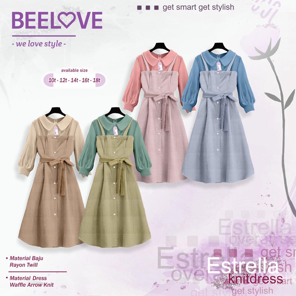 OPEN PO ESTRELLA KNITDRESS by BEELOVE/DRESS ANAK/DRESS TERBARU