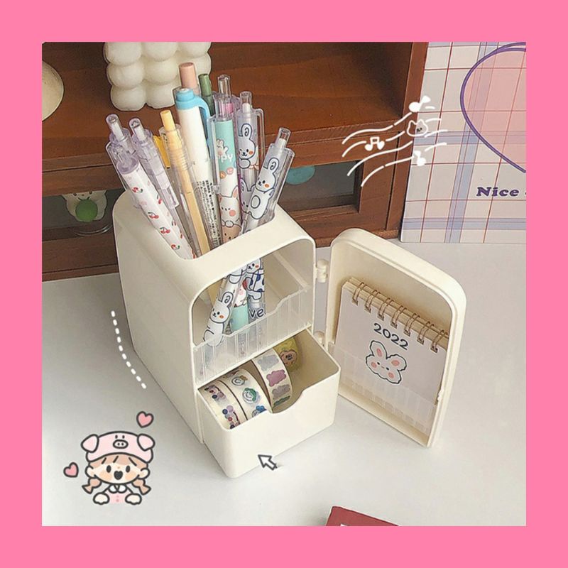 

Kulkas Mini Tempat Pensil Free Stiker Lucu (Ready siap kirim)