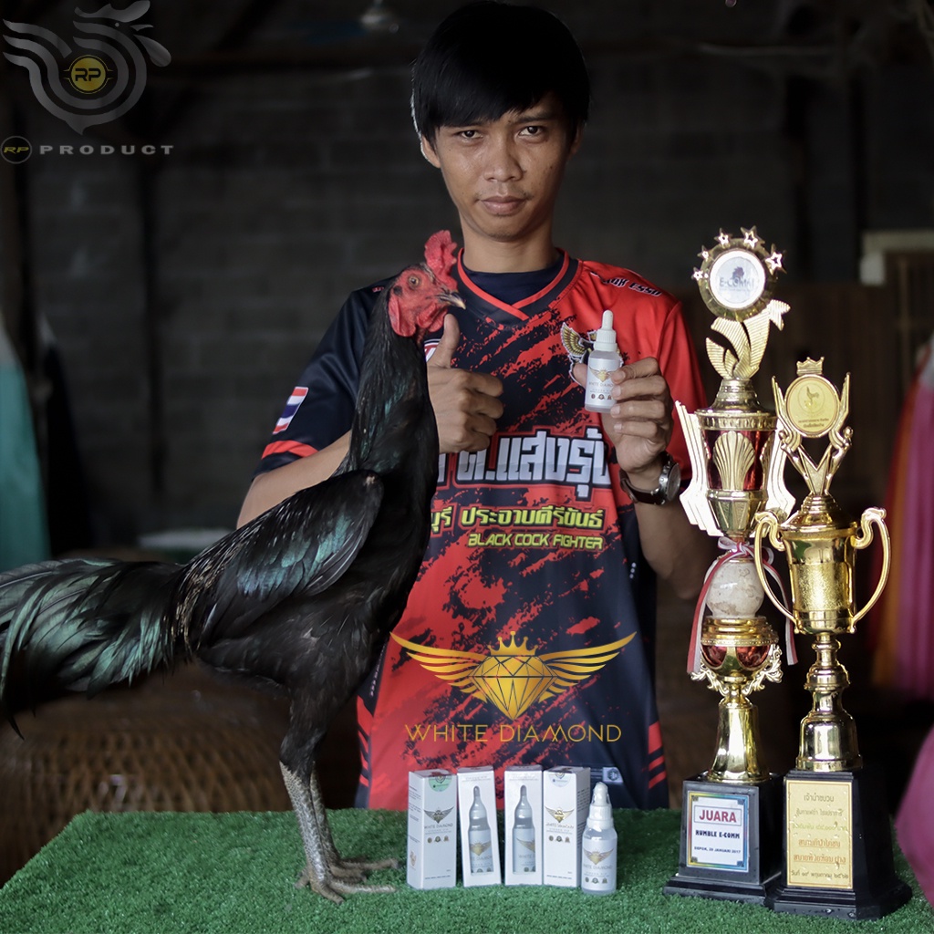 DOPPING WHITE DIAMOND VVIP PENAMBAH KEKUATAN DAN PERTAHANAN AYAM LAGA DIARENA AYAM JADI LEBIH KUAT
