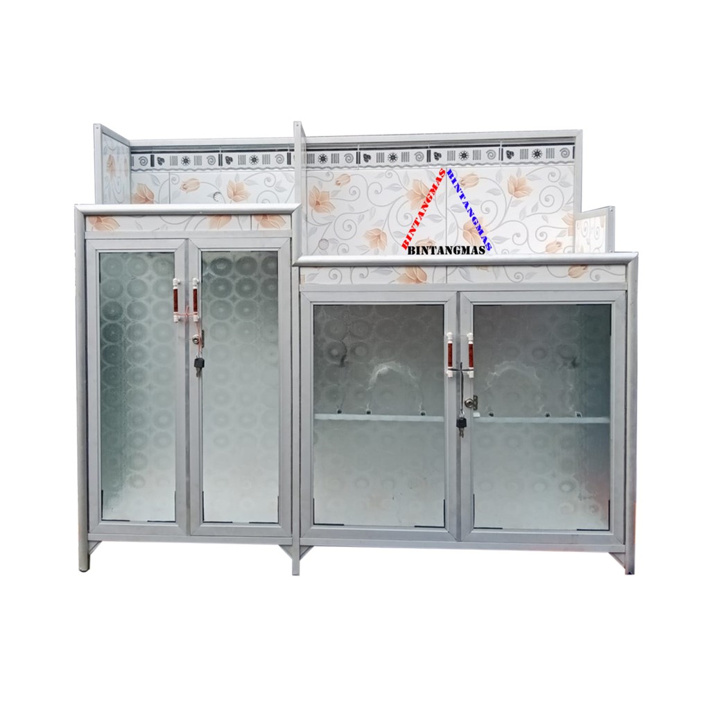 RAK WASTAFEL 4 PINTU PLUS KOMPOR 2 TUNGKU FULL KERAMIK