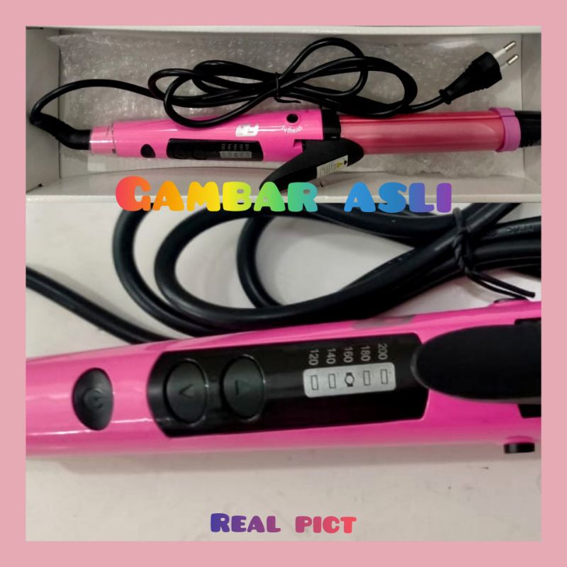 Catokan dan curly rambut FD1818 2 in one, curly and straight