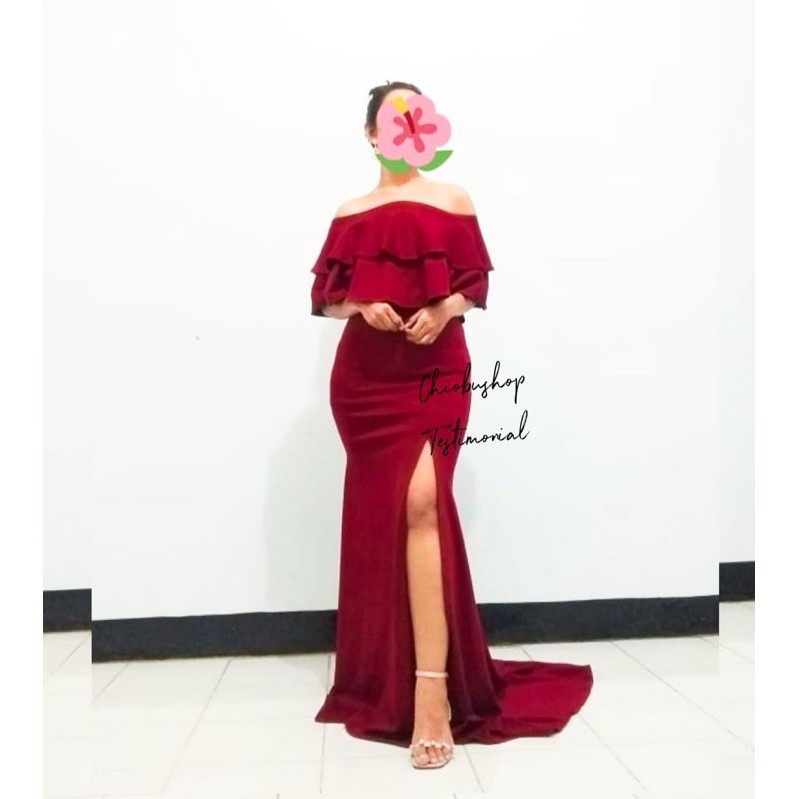 Chiobushop - Nuda long sabrina | Party Dress | Dress Bridesmaid | Dress Kondangan | Dress Pesta | Pr