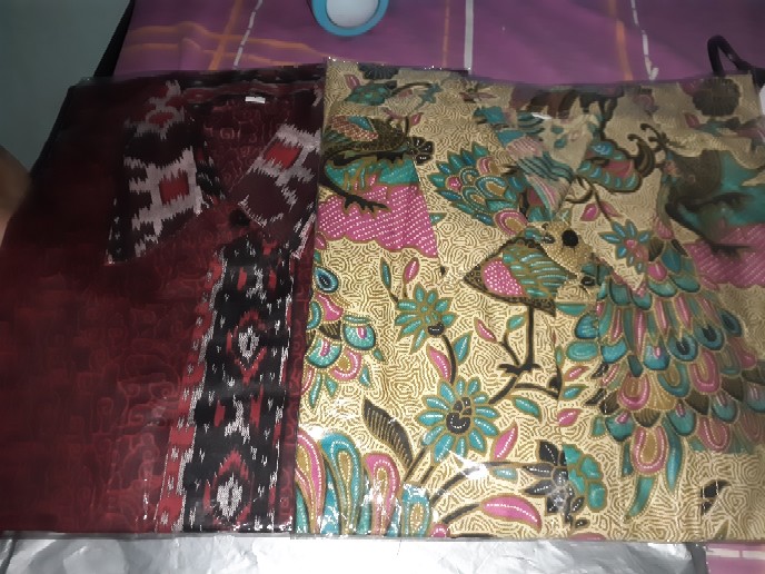 Merak Toska Hem Batik Pria Lengan Pendek Ukuran Reguler M L Xl