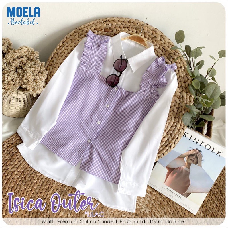 [MOELA] ISICA OUTER TANKTOP MOTIF TARTAN