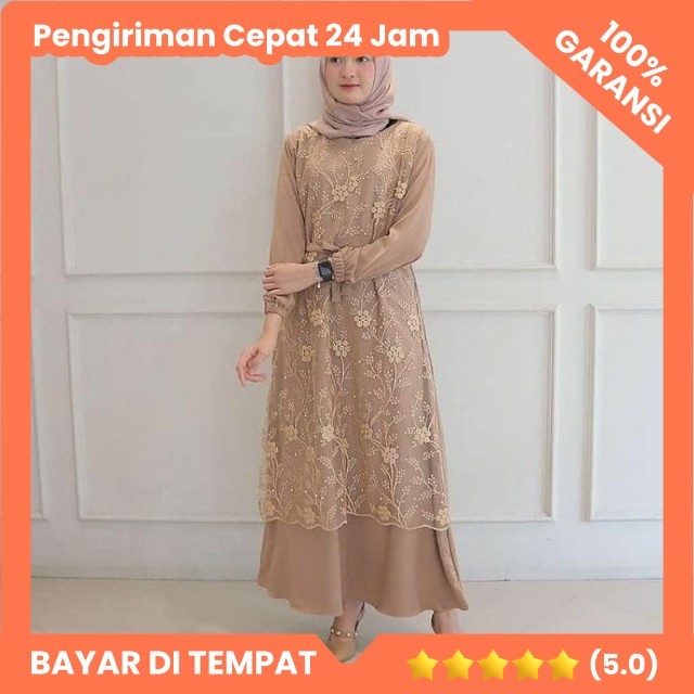 ALMA DRESS // Pakaian Wanita Brukat //