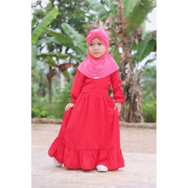 SABYAN Gamis Anak Perempuan - Gamis Anak Polos