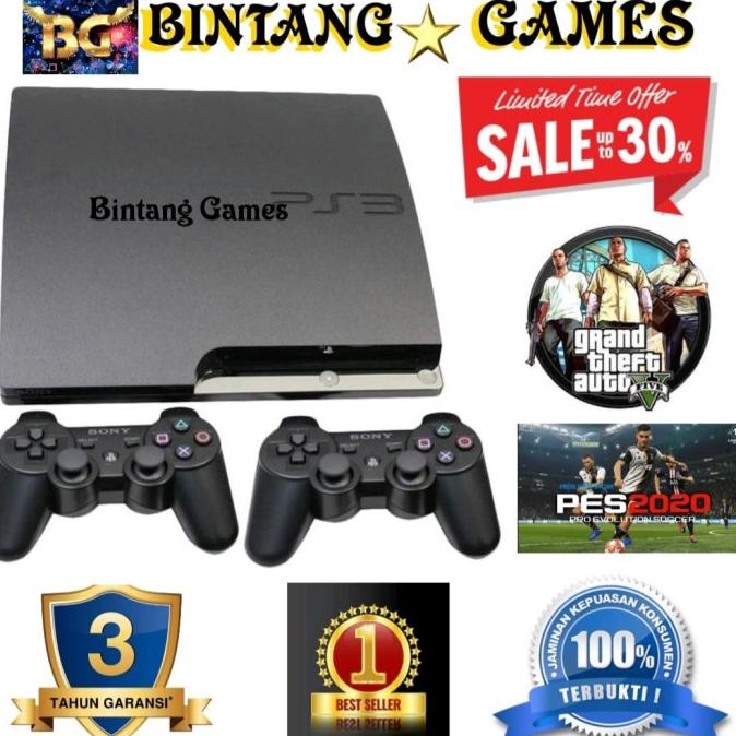 PS3 PS 3 PLAYSTATION 3 SLIM SONY + HDD 500GB/320GB/250GB/160GB + GAMES