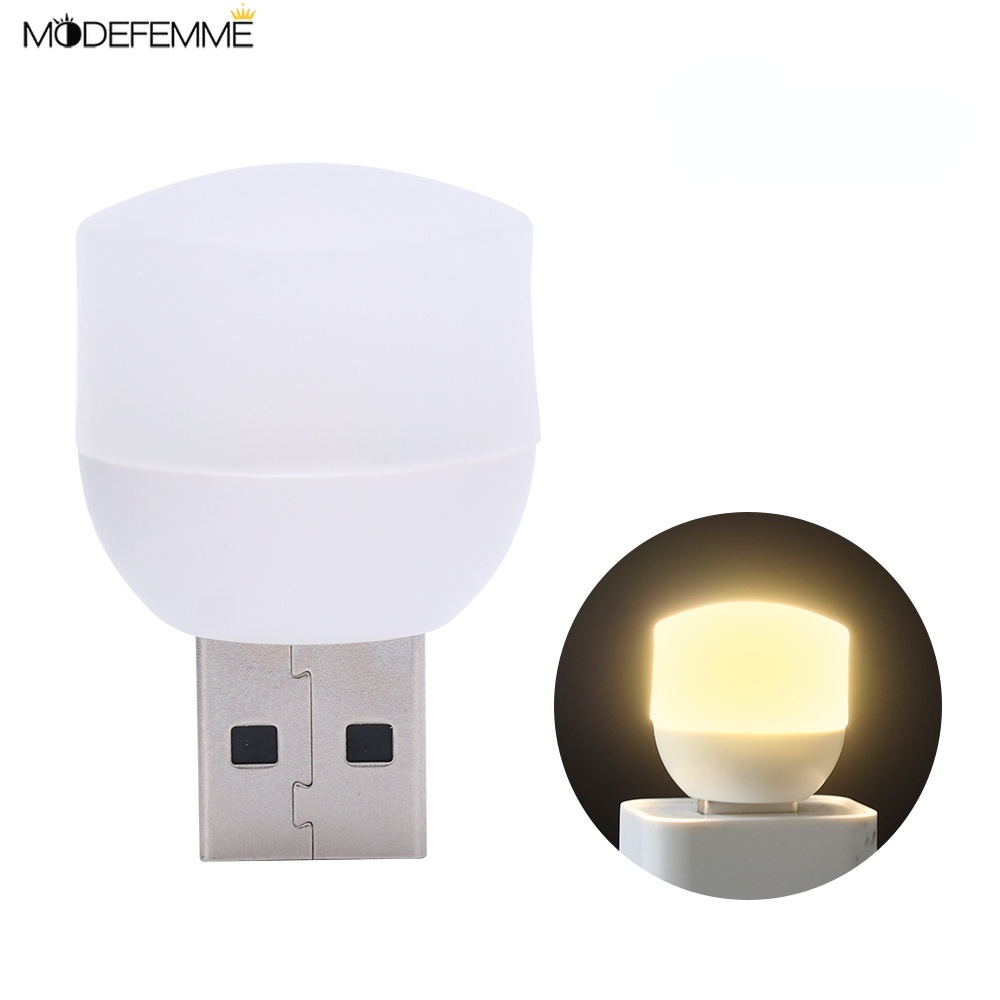 Lampu Malam LED Mini Portable Proteksi Mata Plug USB Untuk Rumah / Kantor