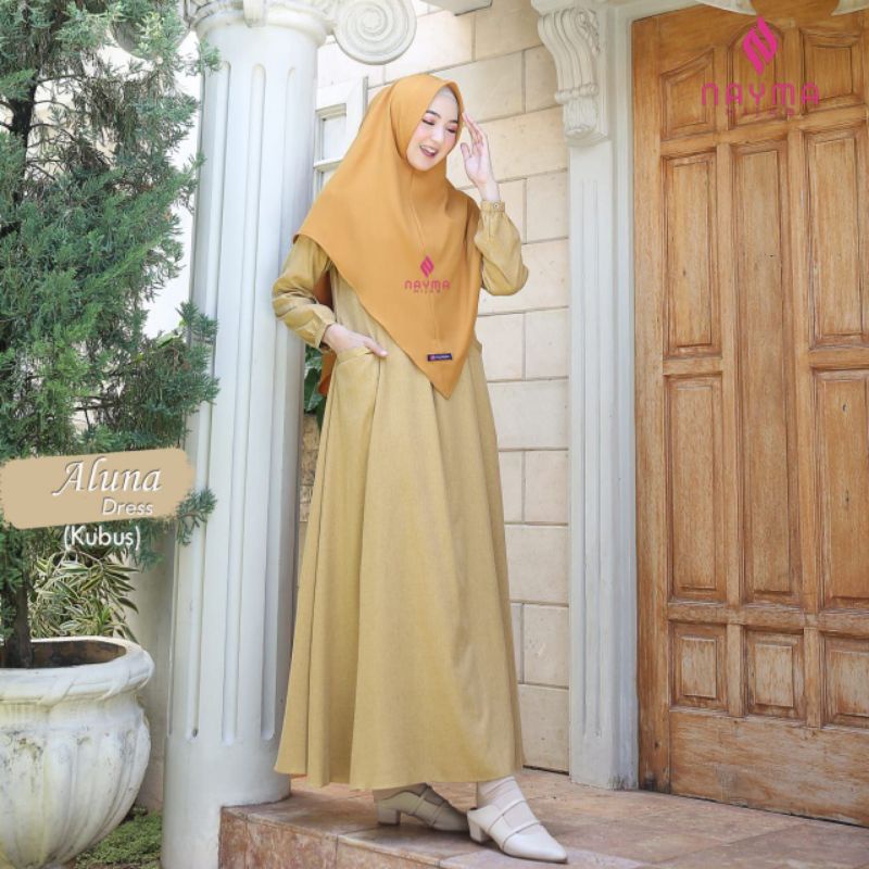 ALUNA DRESS BY NAYMA/GAMIS SYAR'I/DRESS POLOS