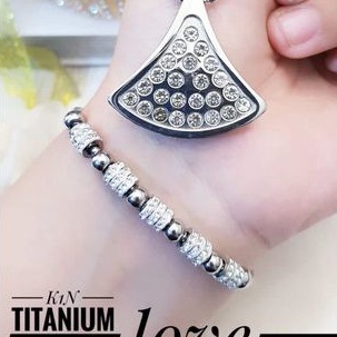 TiTanium set gelang kalung F628