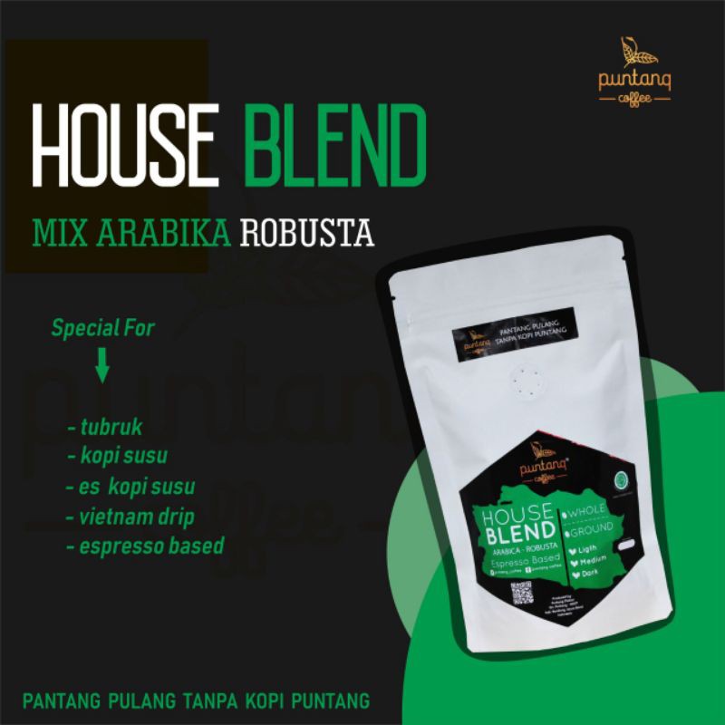 

kopi mix arabika robusta puntang coffee 250g biji / bubuk