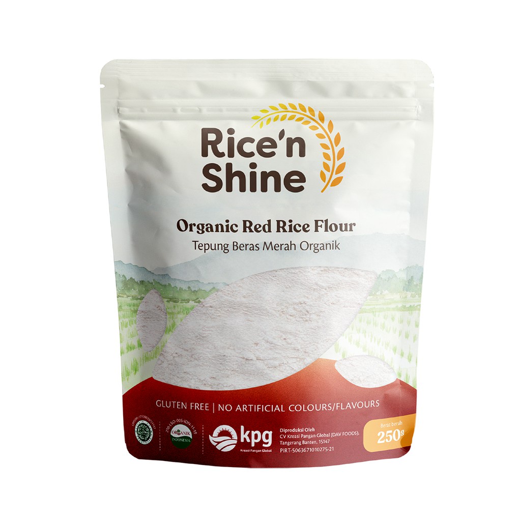 

Rice n Shine Organic Red Rice Flour (Tepung Beras Merah Organik) 250gr