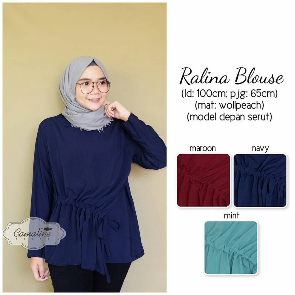 Ralina Blouse grosir suplier baju murah blouse murah baju muslim ST Termurah