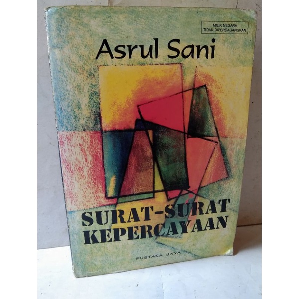 BUKU ASRUL SANI SURAT SURAT KEPERCAYAAN