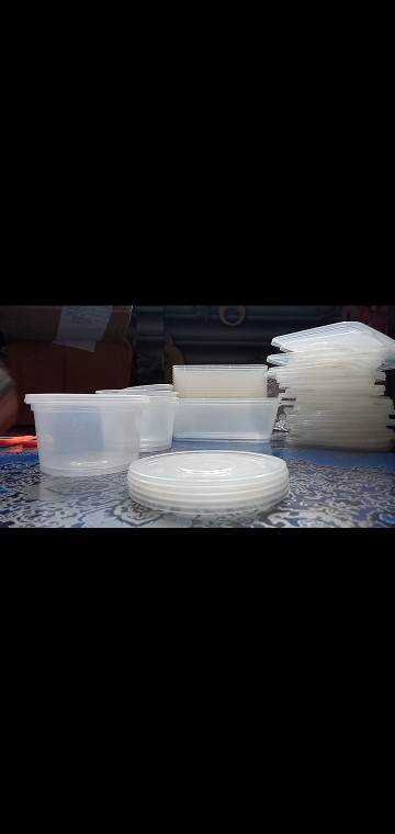 Kotak Makan Plastik / Thinwall / Food Container - Bulat 200ml