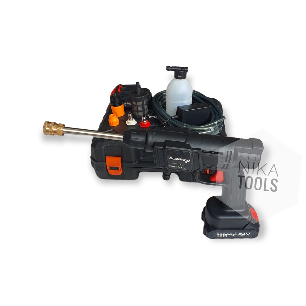 Cordless Jet Cleaner Mesin Cuci Motor AC Mobil 24 Volt Baterai