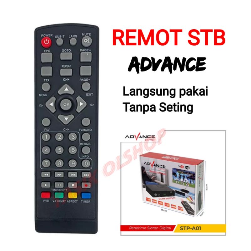 ADVANCE REMOT SET TOP BOX DIGITAL REMOT STB DIGITAL ADVANCE