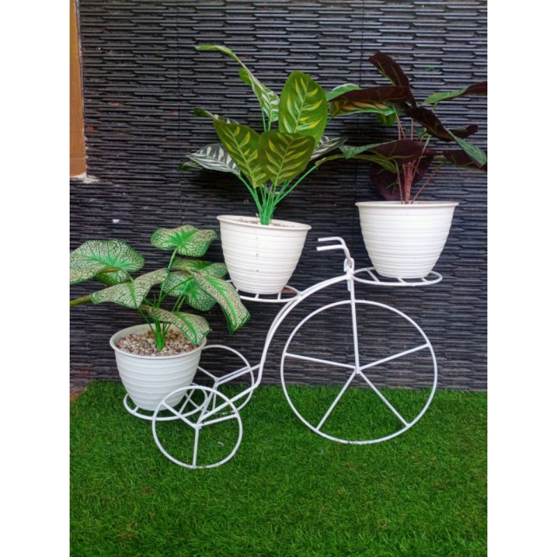 rak pot bunga sepeda