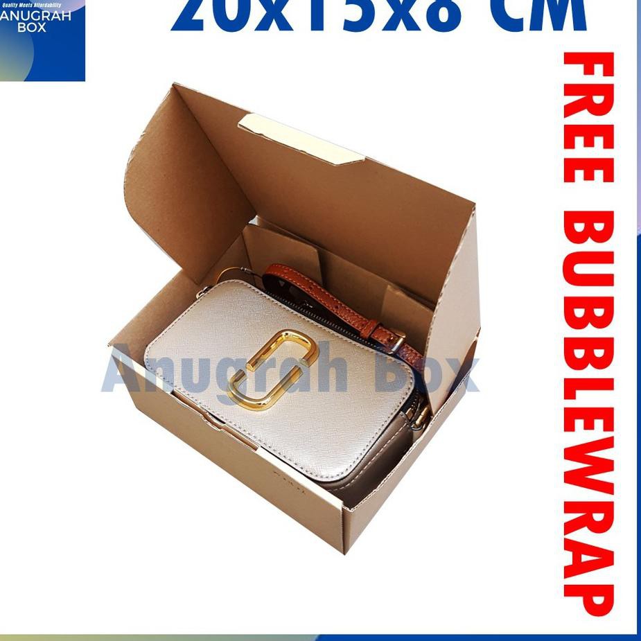

Realpct (10pcs) Kardus dus uk 20x15x8 diecut box kotak packing aksesories baju hijab kue dll