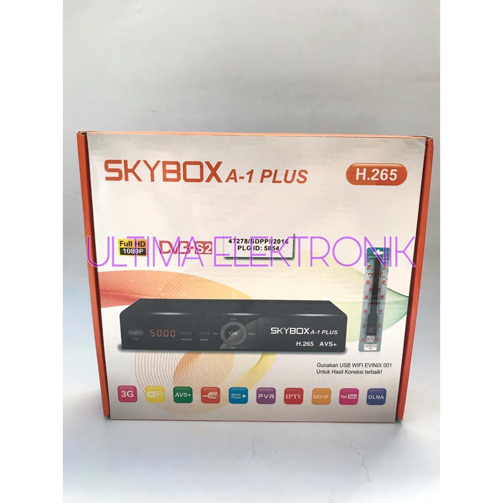 Receiver Parabola Skybox A1 Plus H265 HEVC WEBSERVER