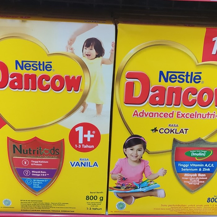 

Susu Dancow 1+ 800gr 2 varian rasa Vanilla Coklat