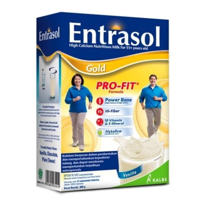 

[COD] entrasol gold pro fit vanila 600gram [COD]