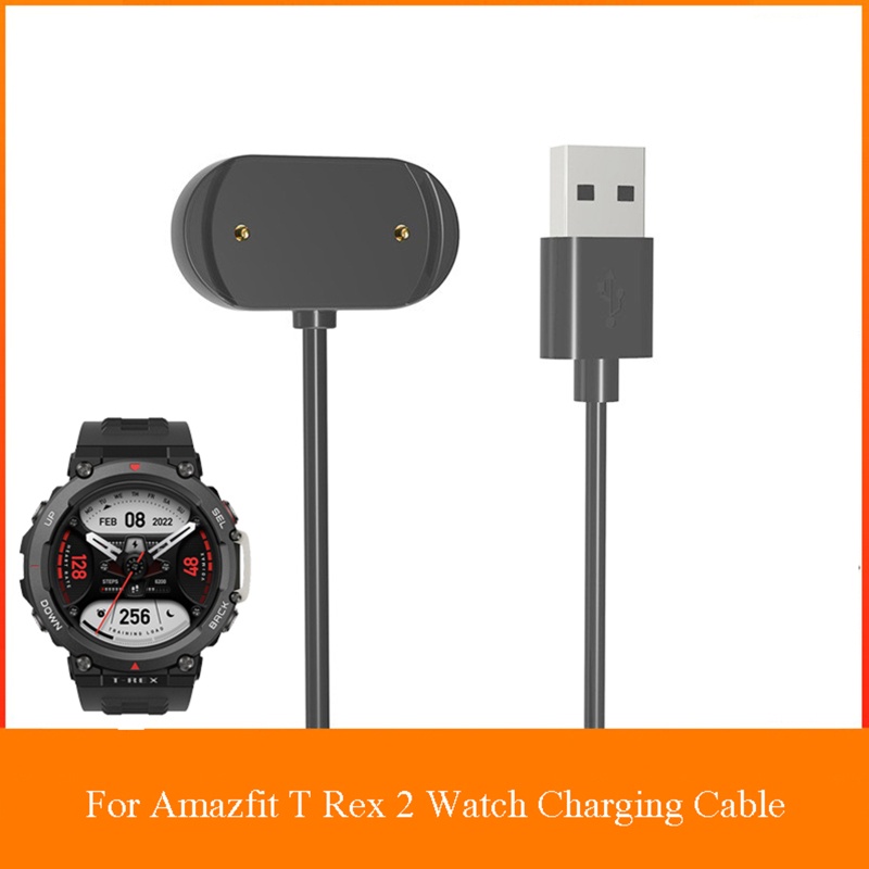 Btsg Power Adapter Charger Portable Stand Base USB Fast Charging Kabel Cord Cocok Untuk AmazfitT-Rex2 Untuk Smart Wa