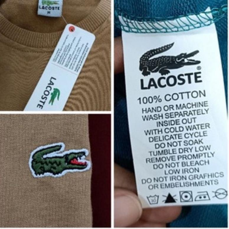 "BON.01Jl22ᵂ" Sweater Lacoste Pria Sweater Polos Pria Sweater Couple Pasangan Sweater Polos
