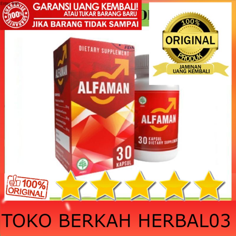100% ASLI Alfaman Asli Obat Herbal Stamina Pria Original Aman Terjamin Ampuh