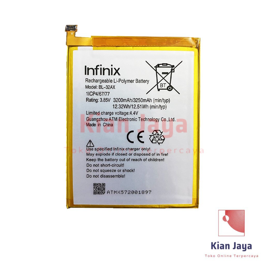 Baterai Infinix Zero 4 / BL-32AX Batre Batrai Battery Hp BL32AX Original