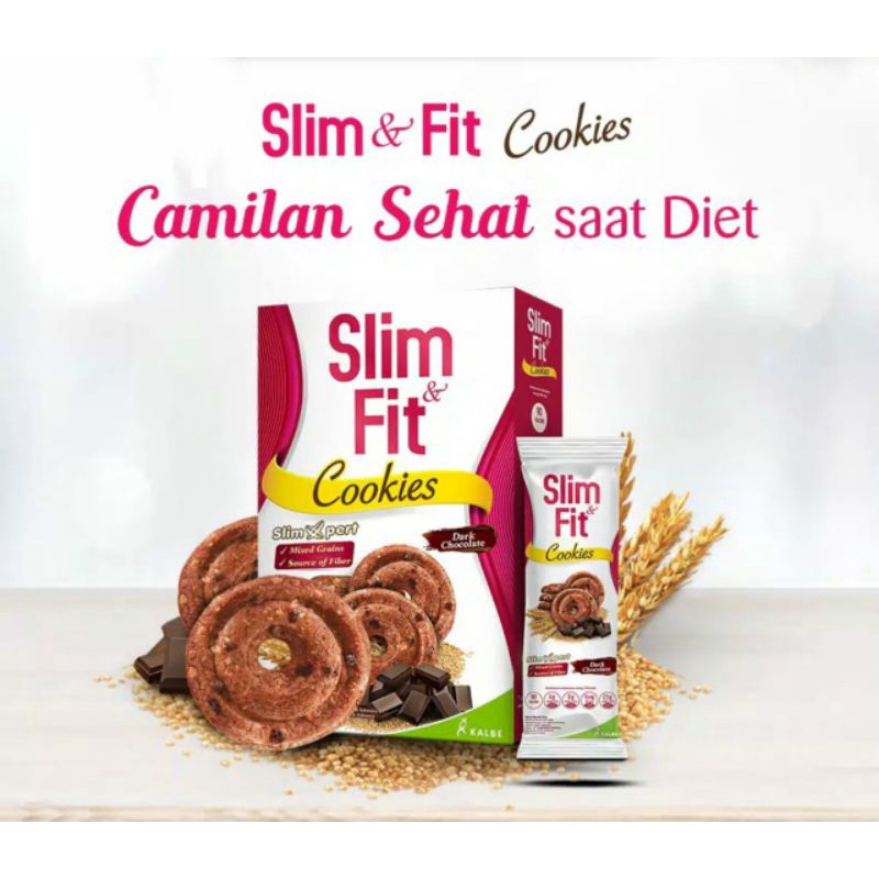 ( TERMURAH ) Slim &amp; Fit Cemilan Diet Sehat / Snack Slim Fit Cookies Kue Camilan Diet Rendah Kalori