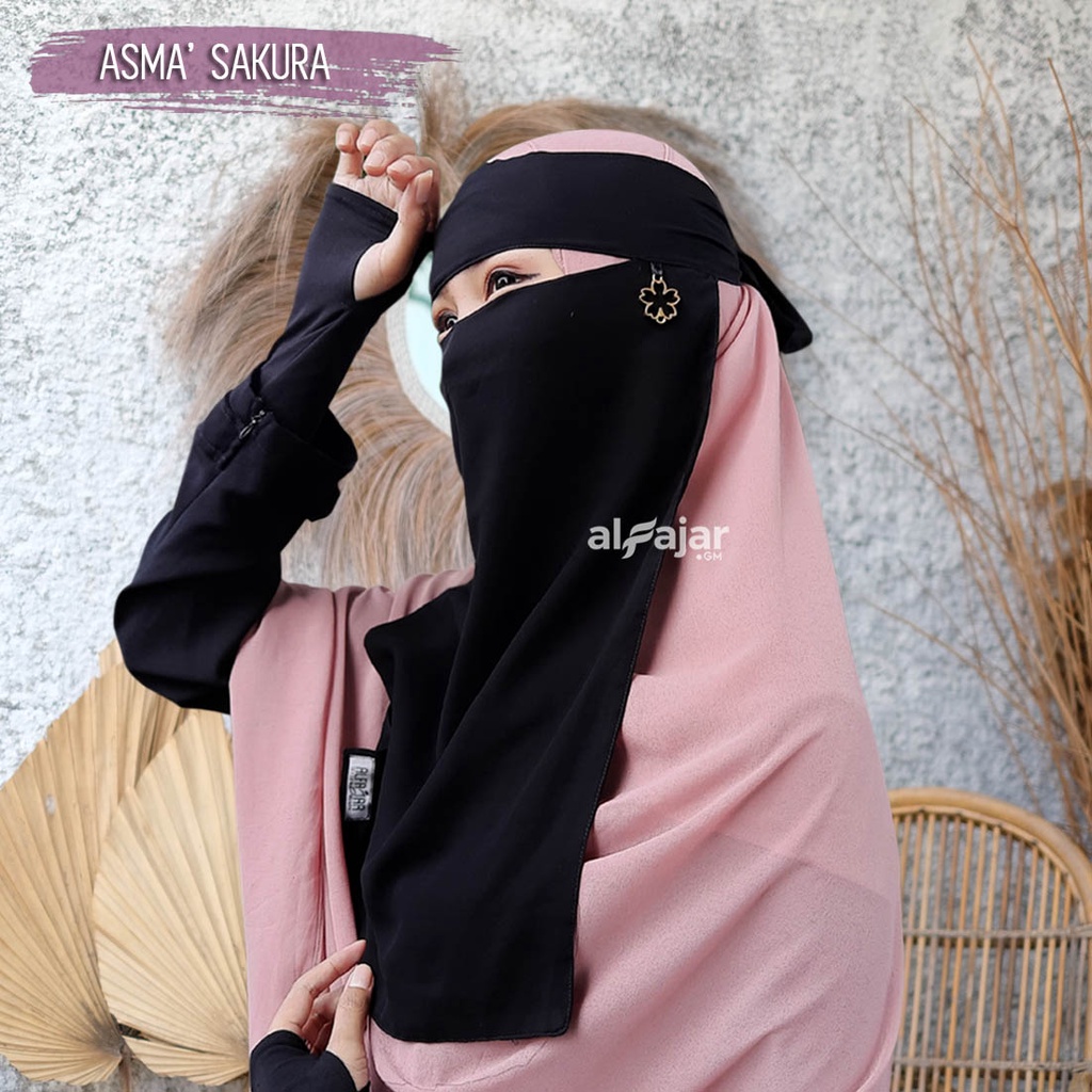 CADAR NIQOB ASMA CANTIK Dua Layer Sifon Silky by Alfajar