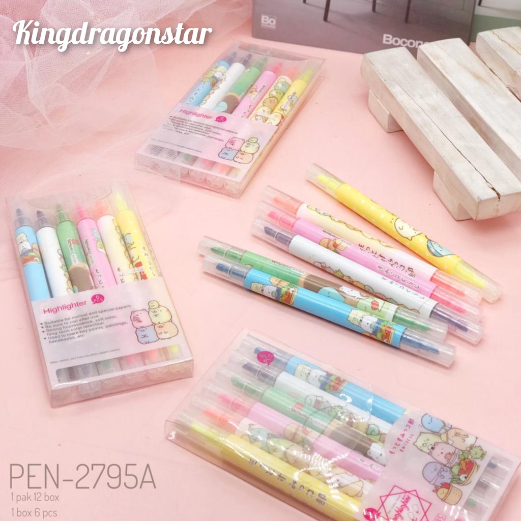 

COD STABILO 6 WARNA WARNI 2 SISI / HIGHLIGHTER PEN COLOUR KD206