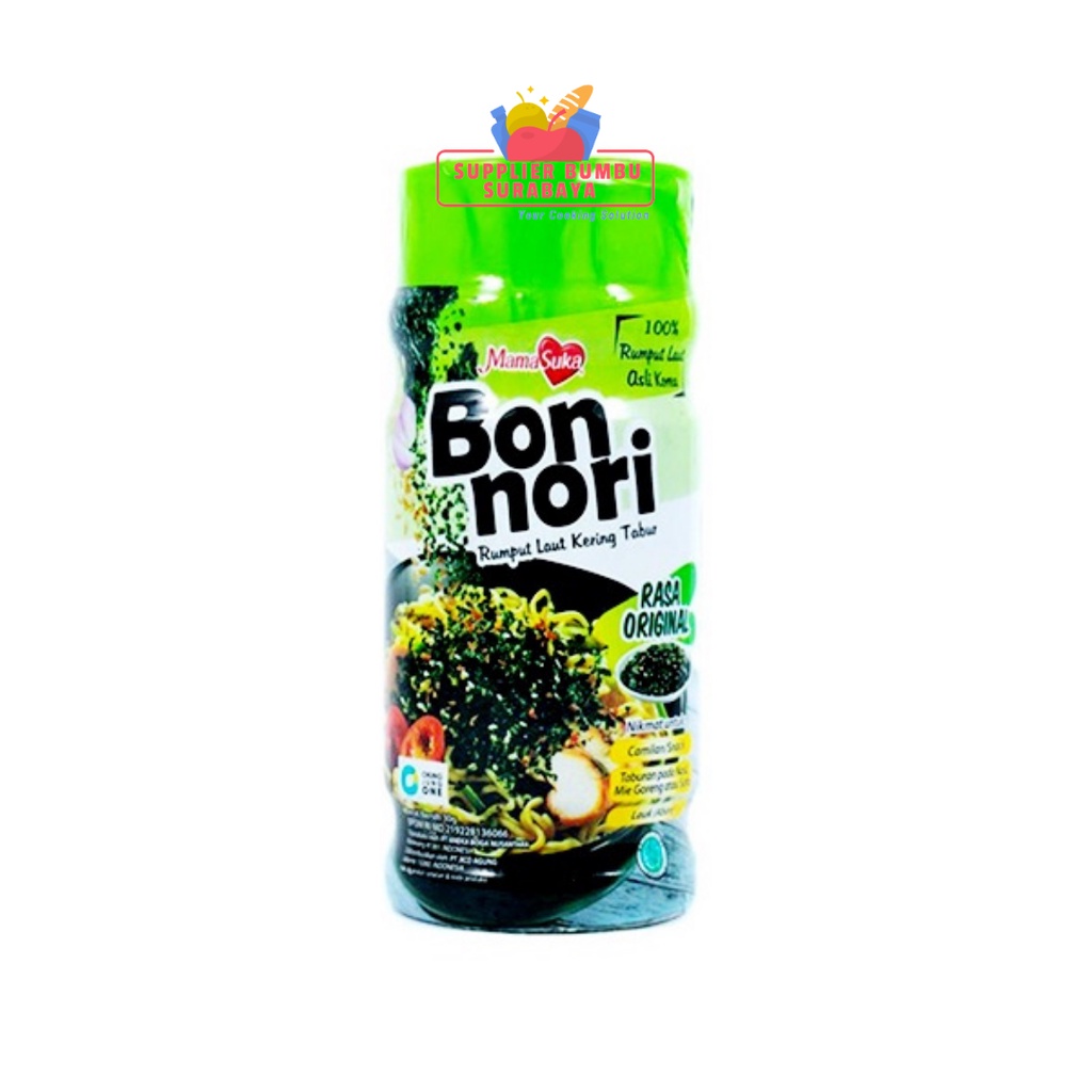 MamaSuka Bon Nori Rumput Laut Kering Tabur Bubuk Original Spicy 30g