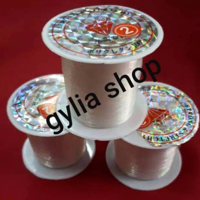 Benang Andaria / Benang Nylon Gulungan Kecil / Benang Bening untuk Payet dan lubang kancing