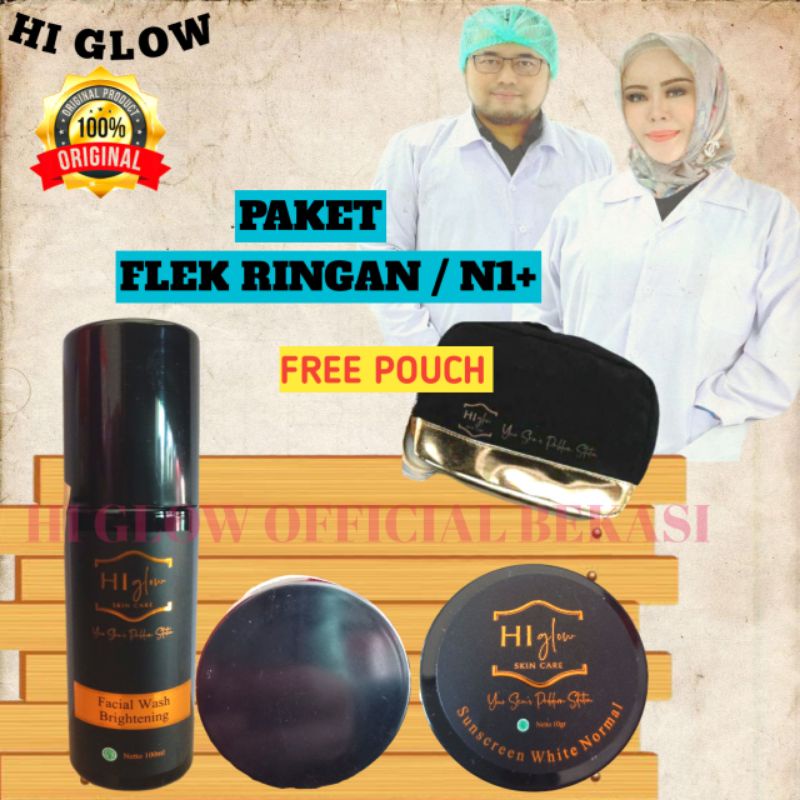 Perawatan Flek - Paket Flek Ringan ( N1+ ) Hi Glow Skin Care Original BPOM